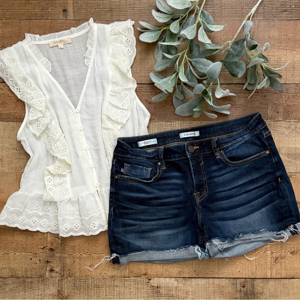 Denim Shorts GREAT STRETCH Vigoss Jagger SHORTS Comfort Dark